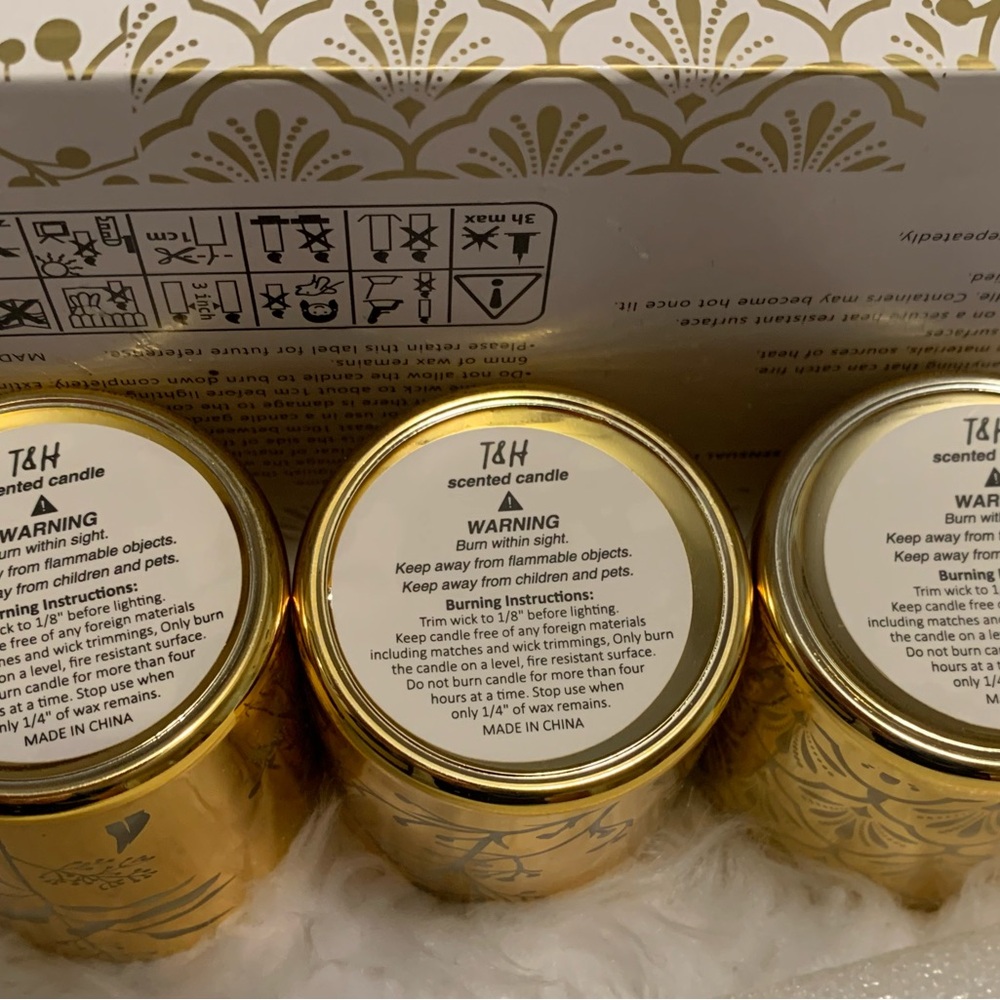 T & H Aromatherapy Glass Candle Set of 3 (4.25 Oz.) scented soy candles … - Picture 3 of 12